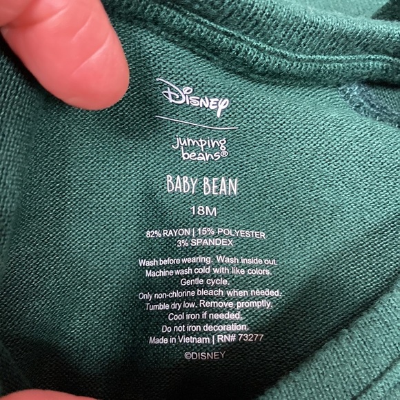 Disney jumping beans holiday Christmas Mickey Mouse romper - Picture 5 of 6